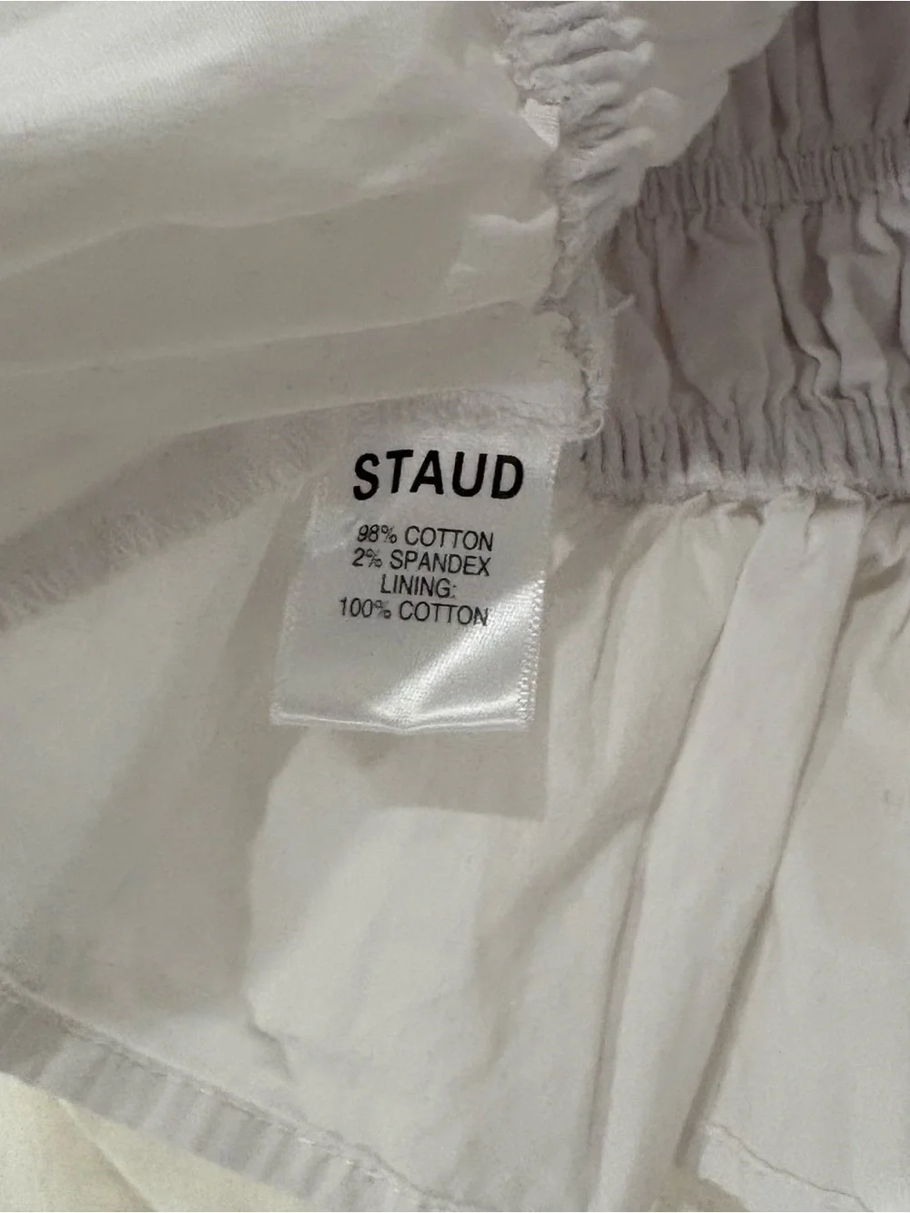 STAUD crisp white